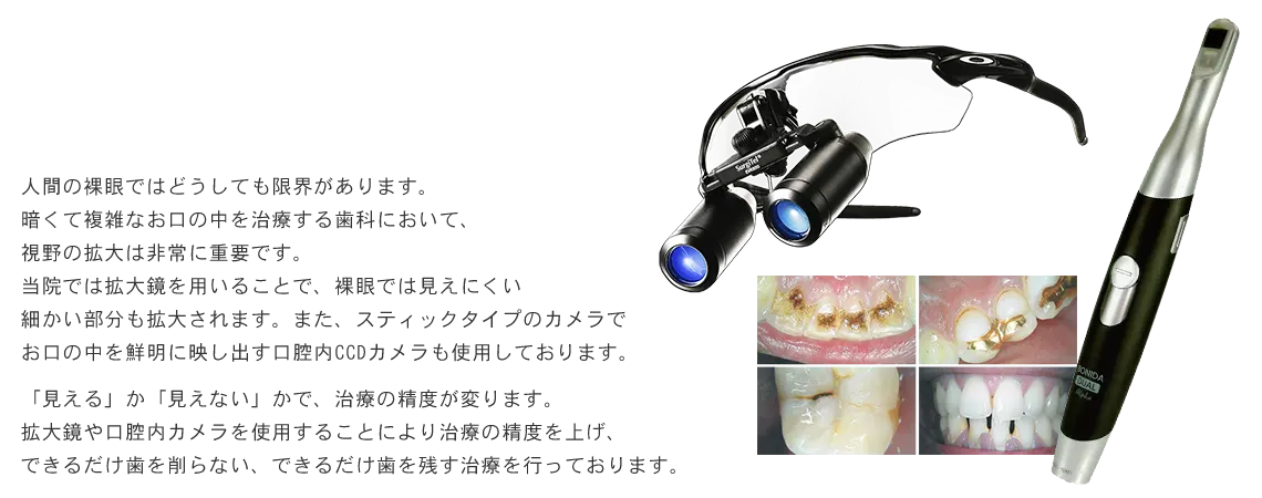 拡大鏡＆口腔内CCDカメラ
