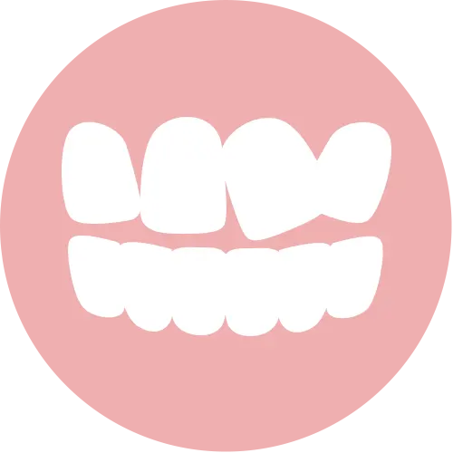 上の前歯がガタガタ