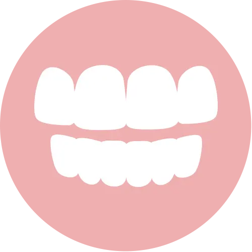 上下のアゴの大きさにズレがある